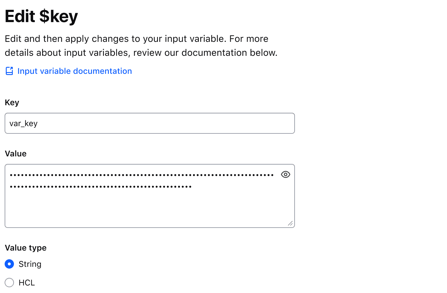 Form with a multiline masked input